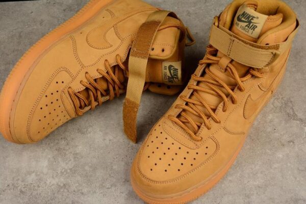 Shoes Nike Air Force 1 Mid Wheat Yellow - Image 3